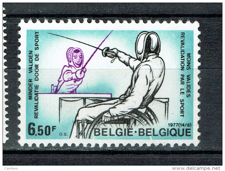 BELGIUM  BELGIE BELGUIQUE  1977 FENCING HANDICAPS HANDICAP - Handicap