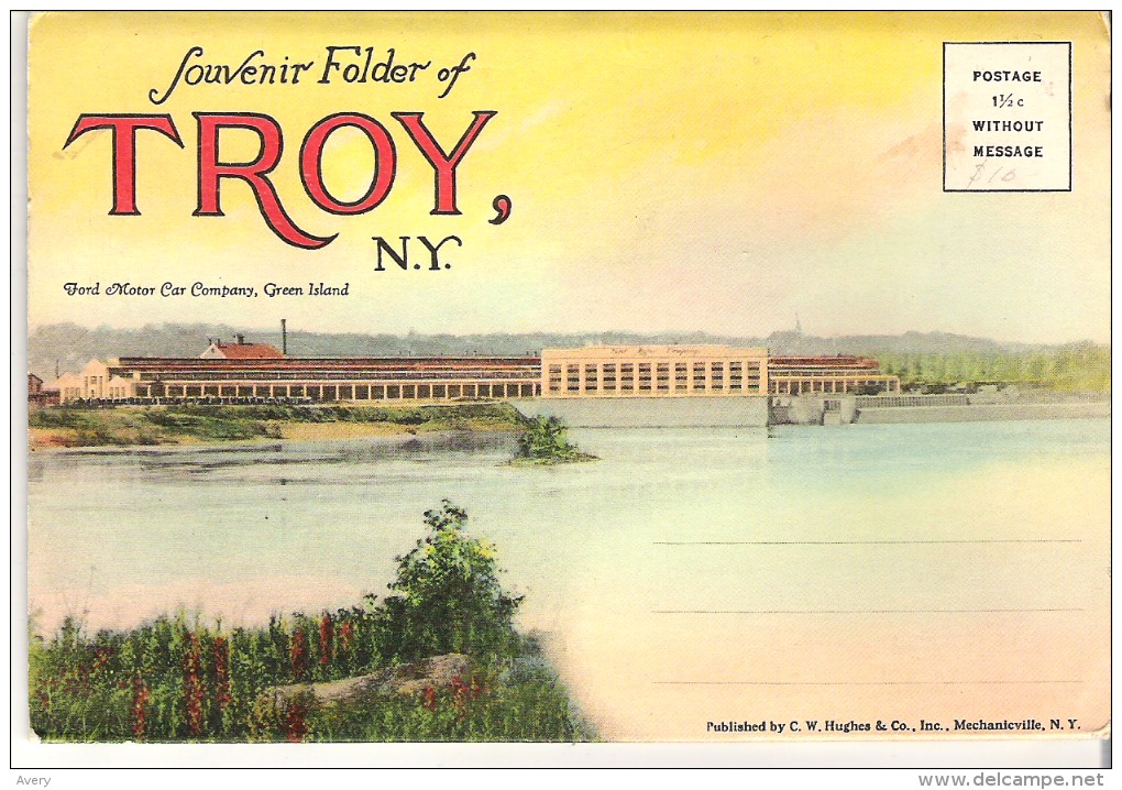 Souvenir Folder Of Troy, New York - Altri & Non Classificati