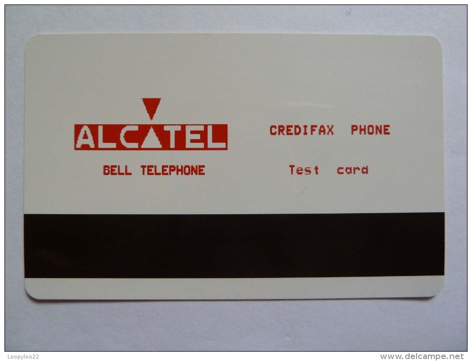 BELGIUM - Alcatel - Test Card For RTT In Red - 2 Or 3 Known - Extremely RARE - Dienst & Test