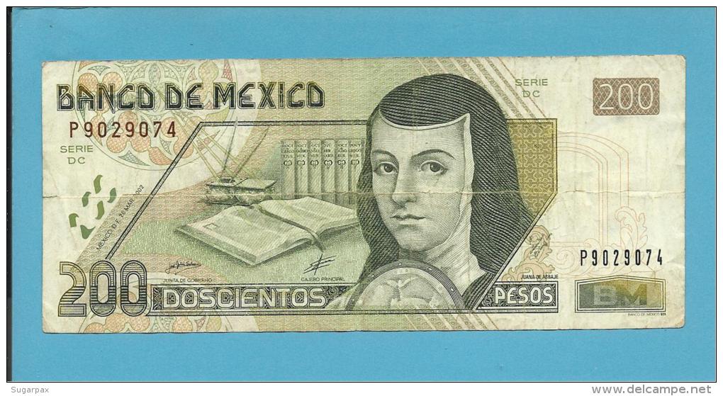 MEXICO - 200 PESOS - 26/03/2002 - Pick 119 - JUANA DE ASBAJE - 2 Scans - Mexique