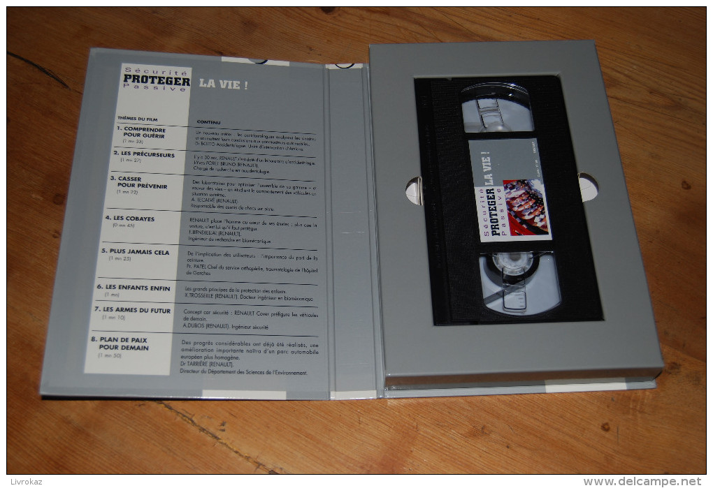 Cassette Video VHS NEUVE Renault Automobile, Sécurité Passive, Protéger La Vie, Accidentologie, 11 Min., 1993 (?) - Documentaires