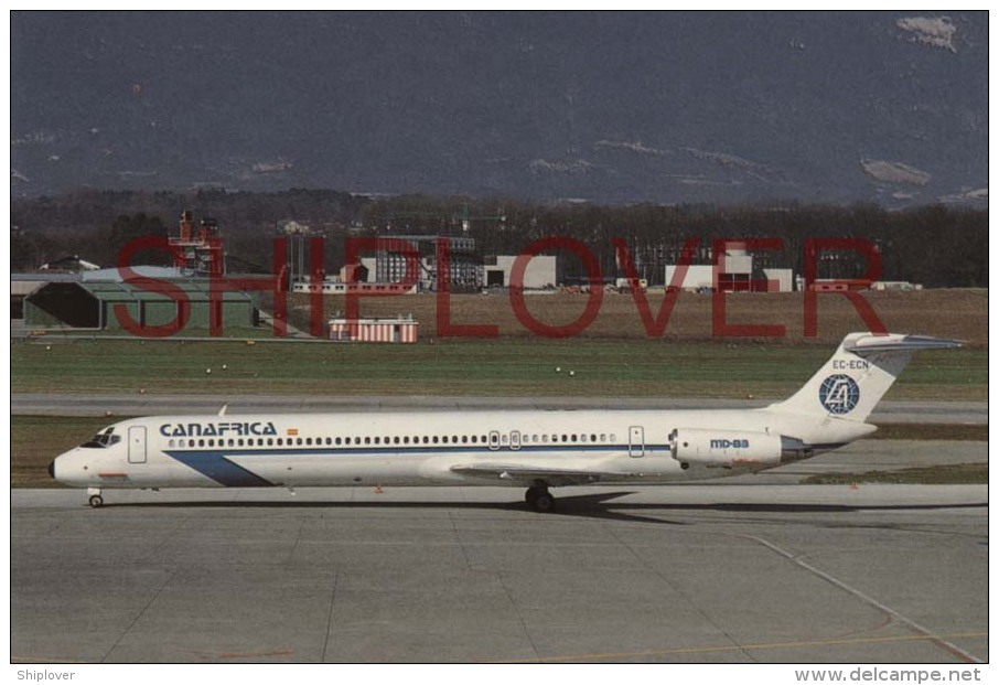 Avion  MD83 (EC-ECN) De La Compagnie Canafrica Carte Pi N°541 - Avion Civil/civil Aircraft - 1946-....: Moderne