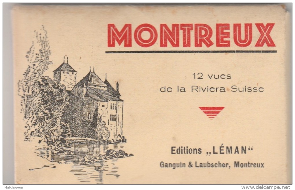 SUISSE - POCHETTE DE 12 VUES DE LA RIVIERA SUISSE - Riviera