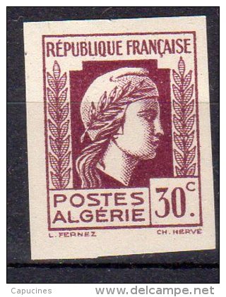 MARIANNE D´ALGER - 30c Lilas- N° 210 ND** - Unused Stamps