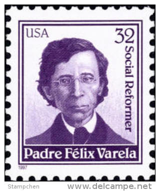 1997 USA Felix Varela Stamp #3166 Famous Educator Teacher Physics Chemistry - Other & Unclassified