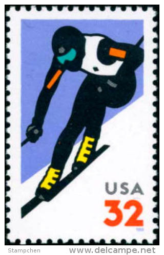 1998 USA Alpine Skiing Stamp Sc#3180 Sport Snow - Climate & Meteorology