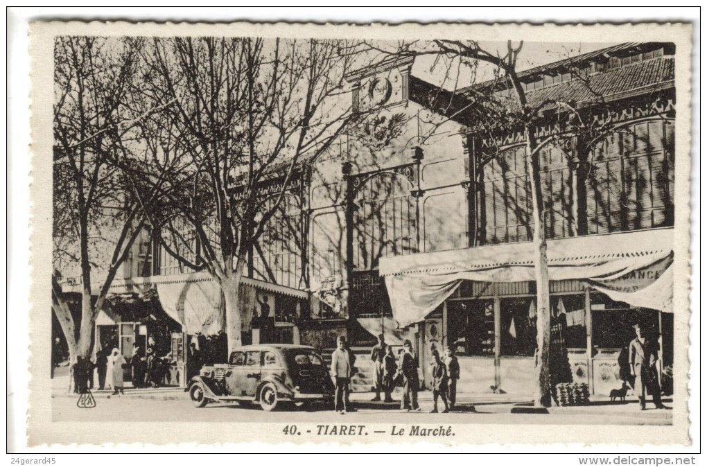 CPSM TIARET (Algérie) - Le Marché - Tiaret