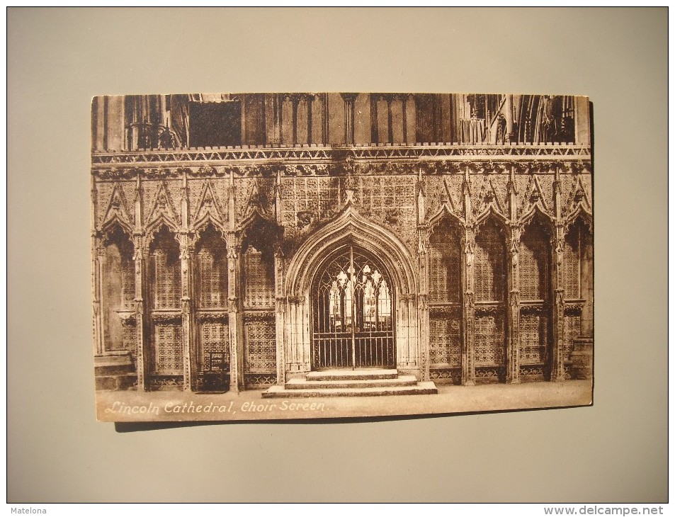 ANGLETERRE LINCOLNSHIRE  LINCOLN CATHEDRAL CHOIR SCREEN - Lincoln