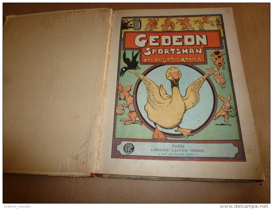 1929 GEDEON SPORTSMAN  Par Benjamin Rabier,  Imprimerie Crété à Corbeil,          Librairie Garnier Frères , Paris - Otros & Sin Clasificación