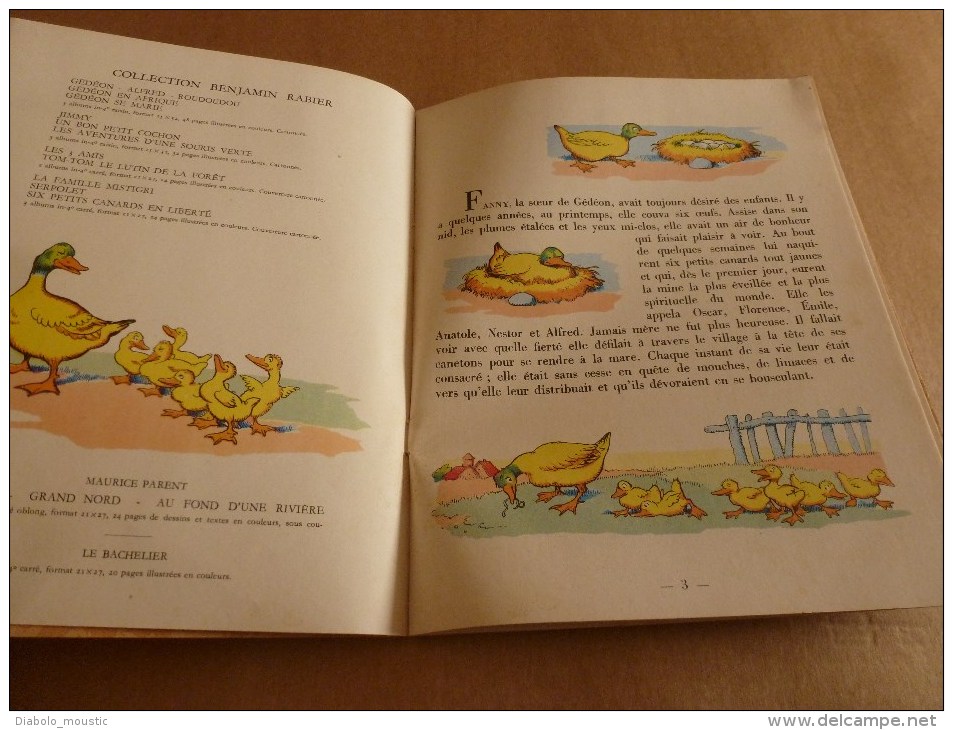 1954  SIX PETITS CANARDS EN LIBERTE Par Benjamin Rabier édition Garnier , Paris........imp. Paul Dupont - Otros & Sin Clasificación