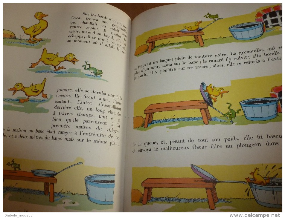 1954  SIX PETITS CANARDS EN LIBERTE par Benjamin Rabier édition Garnier , Paris........imp. Paul Dupont