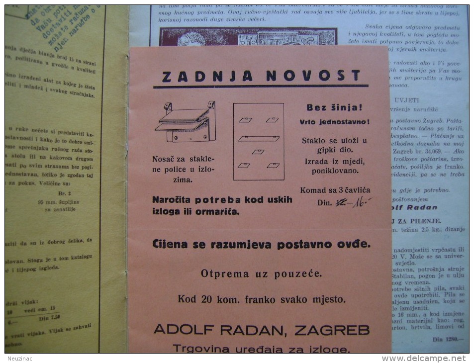 Croatia-Hrvatska-Yugoslavia-Katalog-Adolf Radan-Zagreb-statuary-woodcut  (k-1) - Idiomas Eslavos