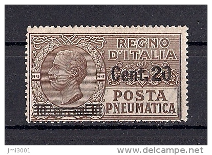 Italie 1925  YT Pneumatique 8  Mi 214  * - Poste Pneumatique