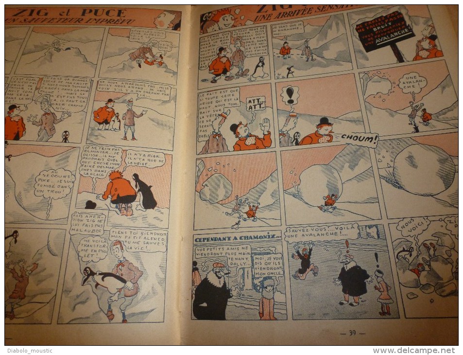 1929    ZIG ET PUCE MILLIONNAIRES par Alain Saint-Ogan ,   Imprimerie Maillet