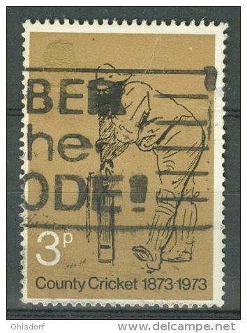 GREAT BRITAIN 1973: SG 928c 928 C / YT 684, Variety: Broken 7 In 1973, O - FREE SHIPPING ABOVE 10 EURO - Variétés, Erreurs & Curiosités