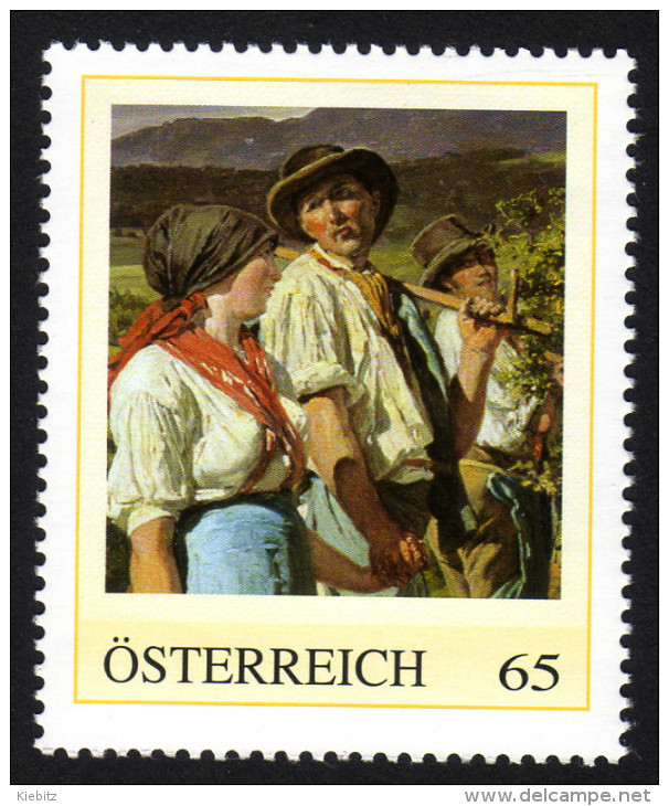 ÖSTERREICH 2011 ** Georg WALDMÜLLER, Painter / Heimkehr Von Der Arbeit - PM Personalized Stamp MNH - Personalisierte Briefmarken