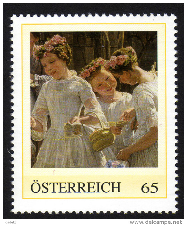 ÖSTERREICH 2011 ** Georg WALDMÜLLER, Painter / Fronleichnamsmorgen - PM Personalized Stamp MNH - Personalisierte Briefmarken