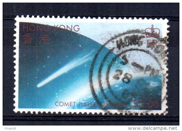 Hong Kong - 1986 - $5 Appearance Of Halley's Comet - Used - Oblitérés