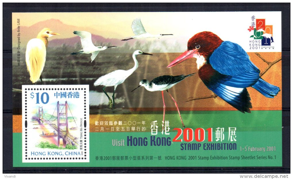 Hong Kong - 2000 - "Hong Kong 2001" Stamp Exhibition Miniature Sheet (1st Issue) - MNH - Unused Stamps