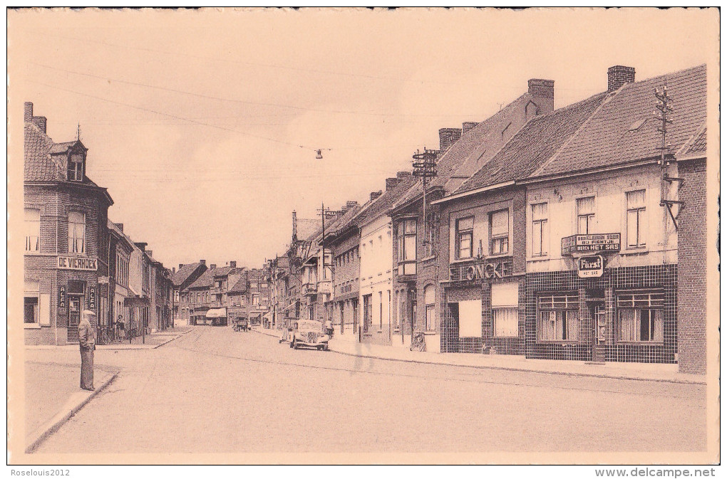 TIELT / THIELT : Vierhoek Met Kotrijkstraat - Tielt