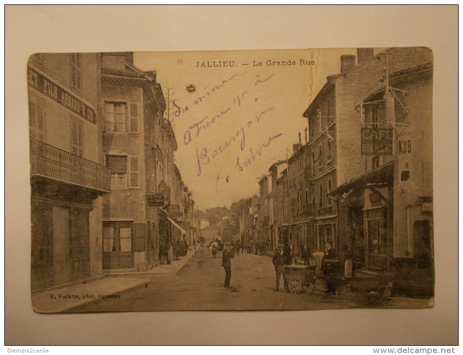 Carte Postale - JALLIEU (38) - La Grande Rue (30/41) - Jallieu