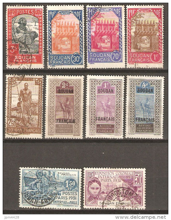Colonies SOUDAN Lot De 49 Timbres Oblitérés, Trés Bon Lot  , Petit Prix - Lots & Kiloware (mixtures) - Max. 999 Stamps