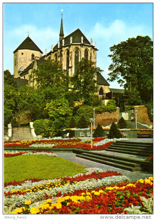 Mönchengladbach - Münsterkirche Mit Abteigarten - Moenchengladbach