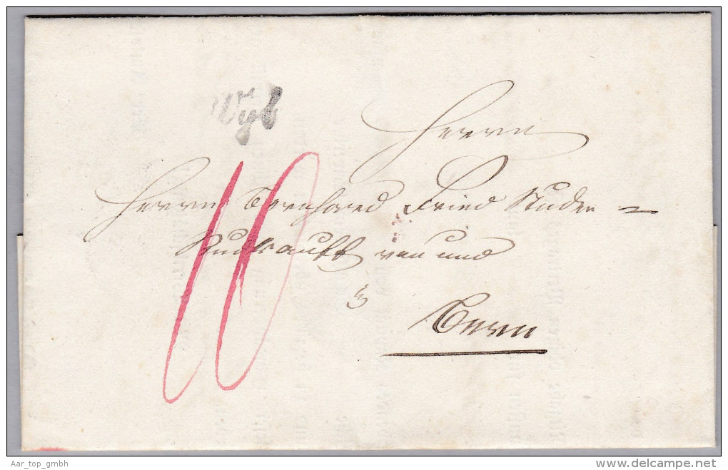 Heimat SG WYL Schriftstempel 1858-06-21 Vorphila Brief Nach Bern - ...-1845 Prephilately