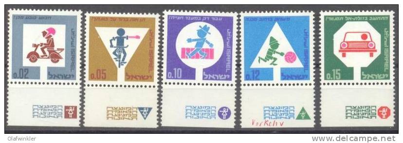 1966 Road Safety Campaign Bale 343-7 / Sc 314-7 /Mi 360-4 TAB MNH/neuf/postfrisch [gra] - Unused Stamps (with Tabs)