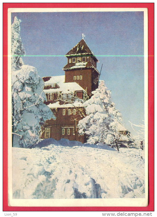 162419 / Kurort Oberwiesenthal - " FICHTELBERGHAUS " WINTER - Germany Deutschland Allemagne Germania - Oberwiesenthal