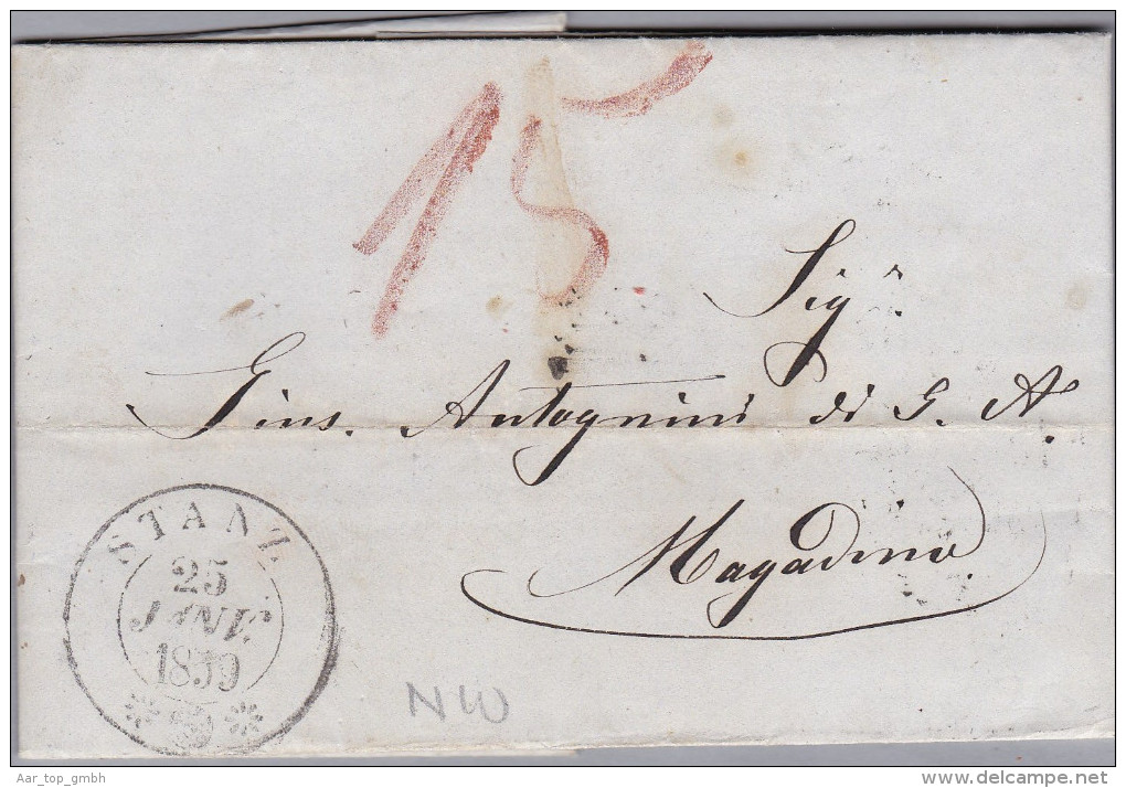 Heimat NW STANS 1839-01-25 Brief Nach Magadino - ...-1845 Prephilately