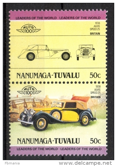 Tuvalu Nanumaga 1984 - Alvis Speed 25 Auto Car MNH ** - Tuvalu