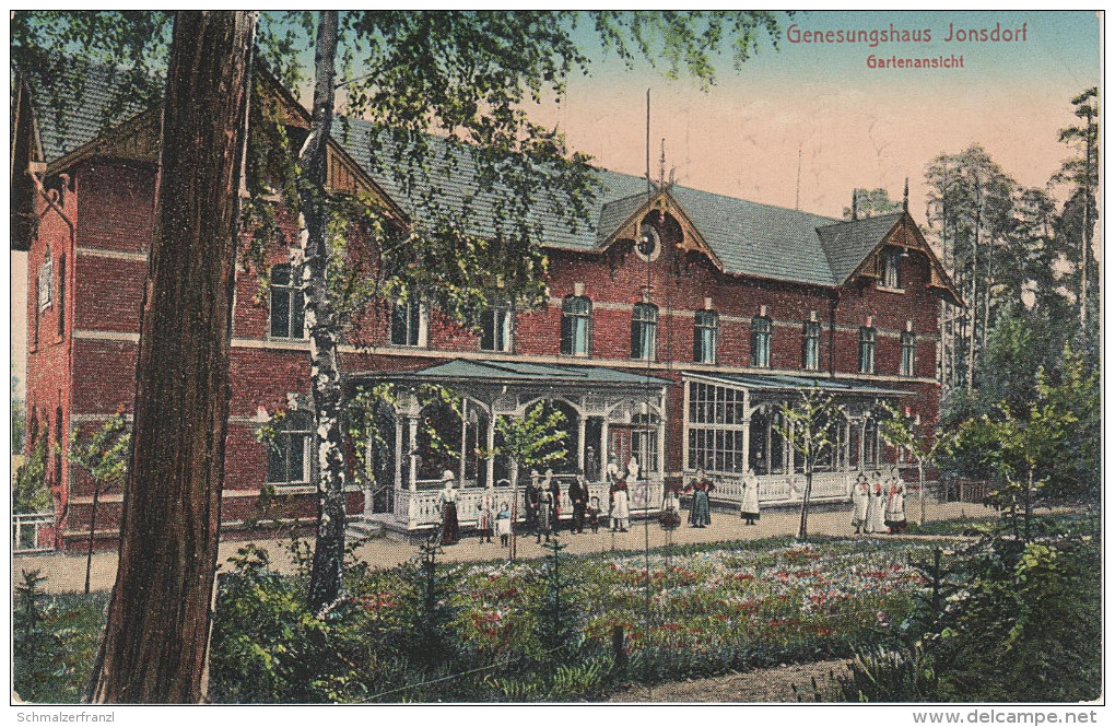 AK Kurort Jonsdorf Oberlausitz Genesungshaus Genesungsheim Gartenansicht Krankenhaus ? Sanatorium ? Bei Oybin Zittau - Jonsdorf