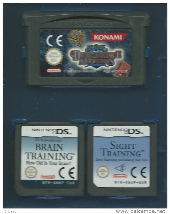 BOITIER PLASTIQUE TRANSLUCIDE BLEU POUR 2 JEUX NINTENDO DS ET 1 JEU GAME BOY ADVANCE - Zubehör