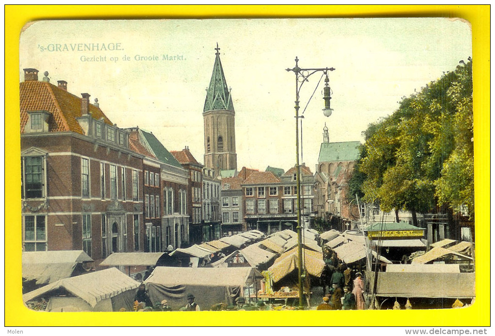 ‘S GRAVENHAGE GROOTE MARKT MARCHE MARCHAND MARCHANDE MARKET MERCATO MERCADO RARE DEN HAAG 2163 - Marktplaatsen