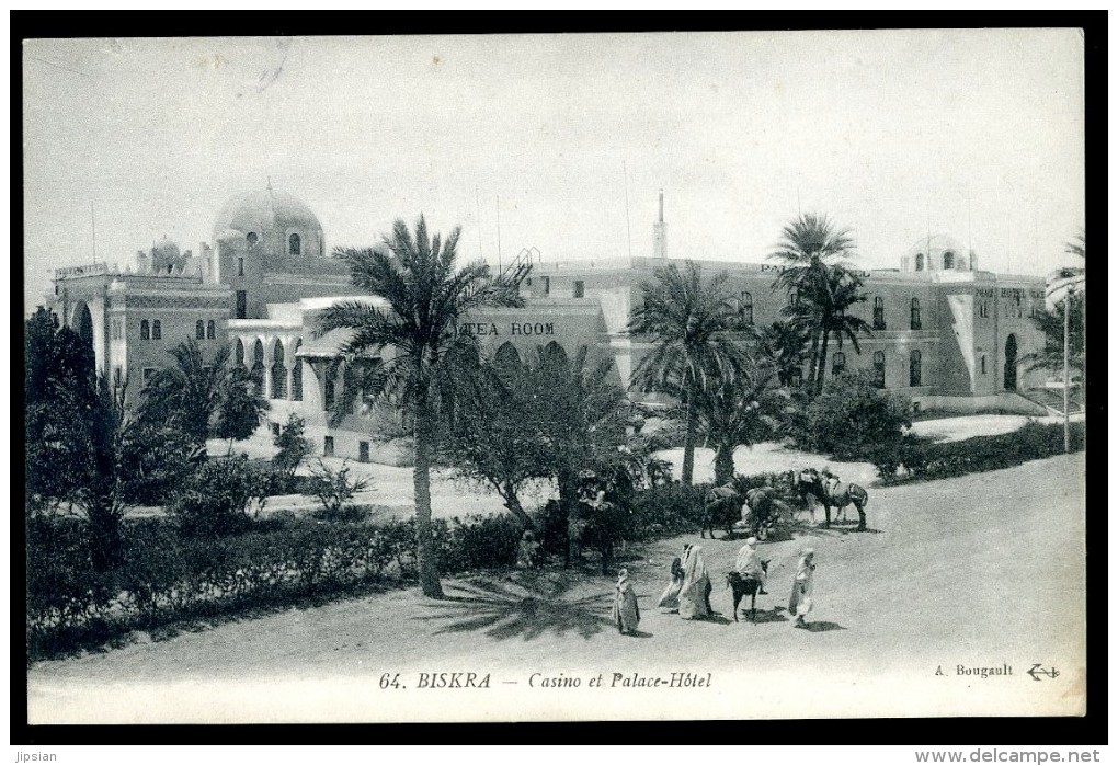 Cpa Algérie Biskra Casino Et Palace Hôtel   JA15 34 - Biskra