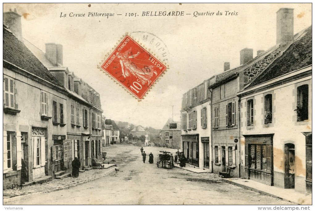 C3094 Cpa 23 Bellegarde  -  Quartier Du Treix - Bellegarde