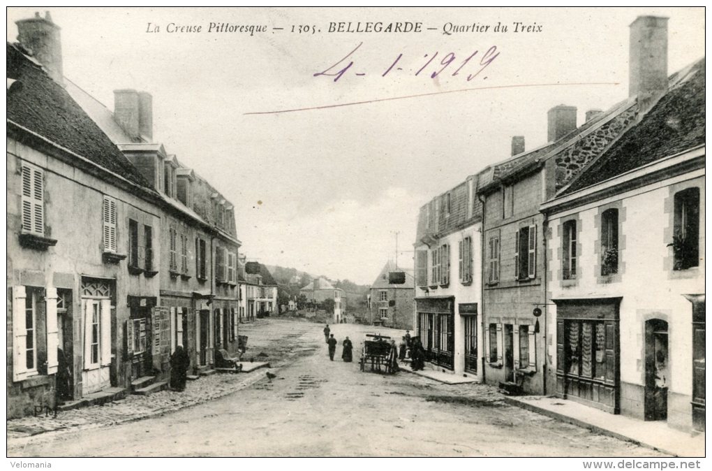 C3095 Cpa 23 Bellegarde  -  Quartier Du Treix - Bellegarde