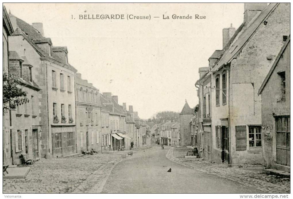 C3097 Cpa 23 Bellegarde  -   La Grande Rue - Bellegarde