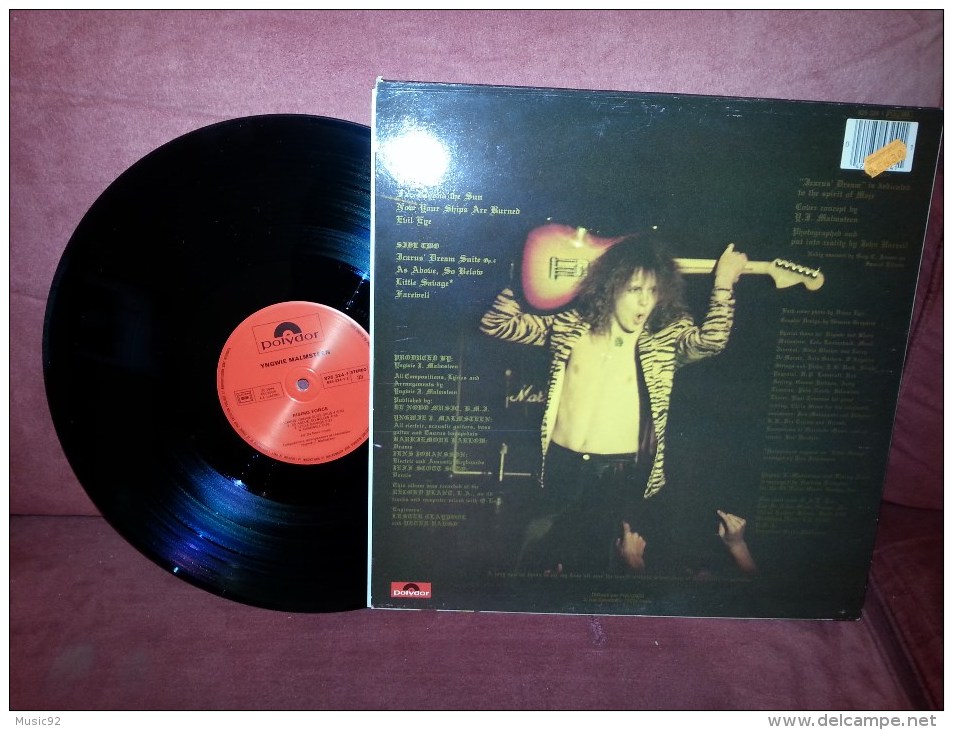 Yngwie Malmsteen"33t Vinyle"Rising Force"Original - Hard Rock & Metal