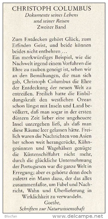 Christoph Columbus Antiquarisch 12€ Dokumente Seiner Reisen II. Band 2.-4.Reise Gutenberg-Verlag 1992 ISBN 3 7632 3969 3 - 2. Mittelalter