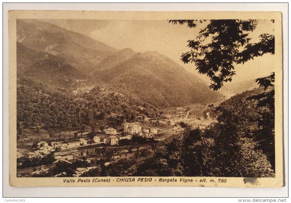 Valle Pesio Chiusa Pesio Borgata Vigna Spedita Nel 1950 F.p. - Cuneo