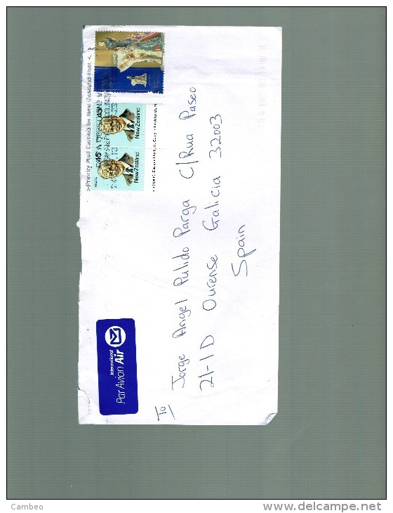 NEW ZEALAND USED LETTRE 2013 ROYAL DAULTON NGATA - Usados