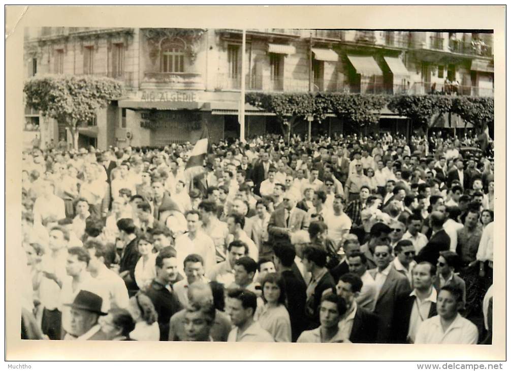 Politique - Algerie  Photo Evenements D´alger Mai - Juin 1958 GENERAL DE GAULLE  ( Generaux ) - Ereignisse