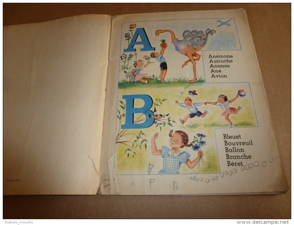 1949  ALPHABET PRINTANIER , illustré par Jacqueline Duché,  éditions G. P. à Paris