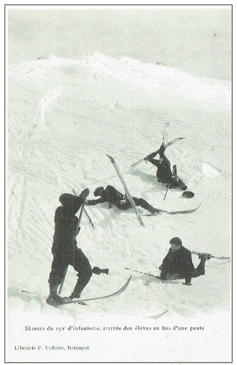 05 - Skieurs Du 159° D'infanterie, Arrivée Des élèves Au Bas D'une Pente - Other & Unclassified