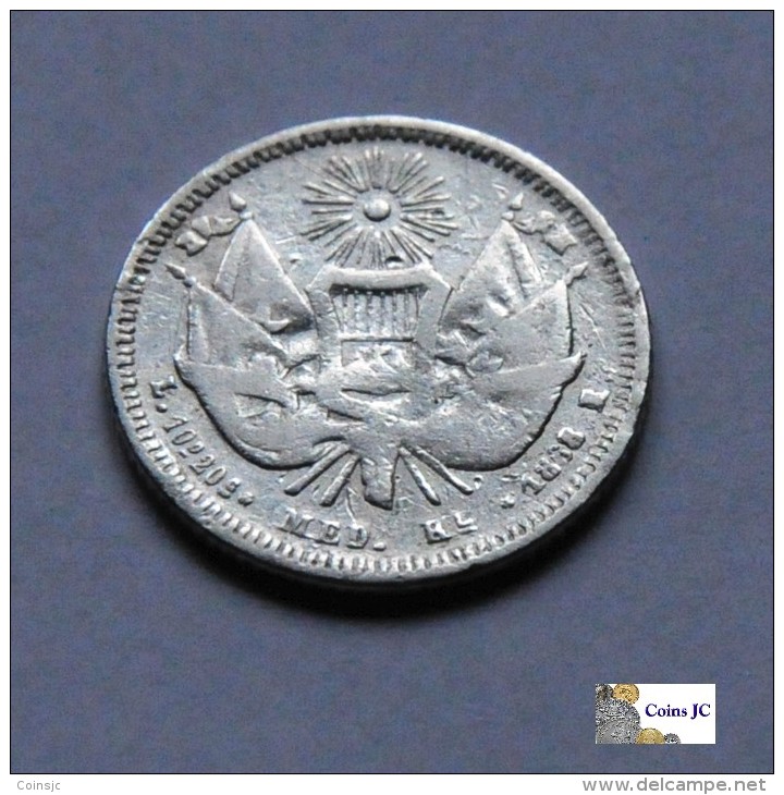 Guatemala - 1/2 Real - 1868 - Guatemala