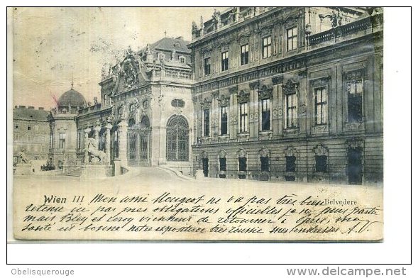 WIEN VIENNE BELVEDERE DEFAUT 1902 - Belvedere