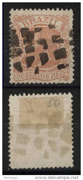 Brazil Brasil Mi# A52 Used 200R Dom Pedro 1882 - Used Stamps