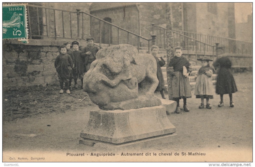 ( CPA 22 )  PLOUARET - ANGUIPRÈDE  /  Autrement Dit Le Cheval De St-Mathieu  - - Plouaret